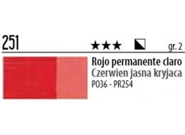 CLASSICO 60 ML 251 PERMANENT RED LIGHT