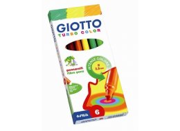 FLAMASTRY GIOTTO TURBO COLOR KOMPLET 6 KOLORY 
