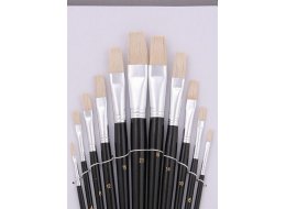PĘDZLE SZCZECINA PŁASKIE KPL. 9 SZT A-777