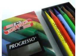 PROGRESSO  KREDKI BEZDRZEWNE KPL. 6  KOL NR 8755