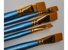 PĘDZLE PŁASKIE OLEJ/AKRYL  SYNTETYK  601/6