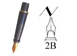 STALÓWKA KALIGRAFICZNA WKRĘCANA 2B 1.6 MM MSW