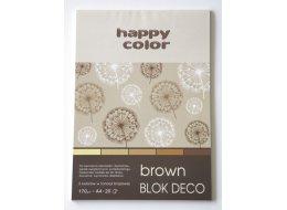 BLOK TECHNICZNY A4 170 G ZESTAW BRĄZY HAPPY COLOR