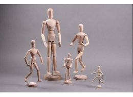 MANEKIN DREWNIANY  KOBIETA 20,3 CM  A12201 - F