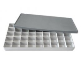 PALETA PROSTOKĄTNA PLASTIKOWA POJEMNIK 36 KOMORY NR A-15402