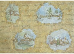 PAPIER RYŻOWY Z NADRUKIEM 35X50 CM NR 5043