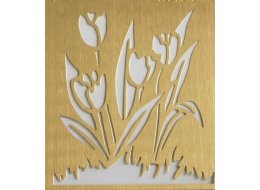 SZABLON  MOTYW TULIPANY 80 X70 MM