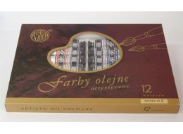 FARBY OLEJNE KOMPLET NR 2 12 X 18 ML ASTRA 