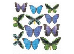 SOSPESSO - FOLIA DO 3D Z NADRUKIEM BUTTERFLY BLUE