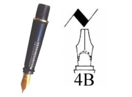 STALÓWKA KALIGRAFICZNA WKRĘCANA 4B 2.8 MM MSW DLA LEWORĘCZNYCH