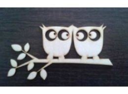 ORNAMENT SOWY SKLEJKA 3 MM 8,5 X 14 CM E029