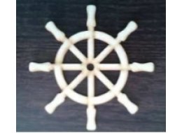 ORNAMENT STER SKLEJKA 3 MM 15 X 7 CM Y057