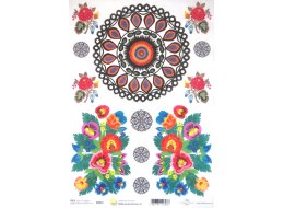 PAPIER RYŻOWY Z NADRUKIEM LUDOWY A4 NR R0852