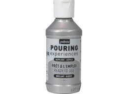 Farba akrylowa Pouring Pebeo 118 ml Experiences silver