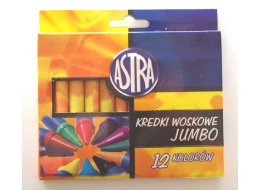 KREDKI WOSKOWE JUMBO KPL. 12  KOLORÓW  ASTRA