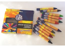 KREDKI WOSKOWE JUMBO KPL. 12  KOLORÓW  ASTRA