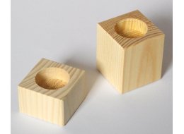 ŚWIECZNIK DREWNIANY 4 CM