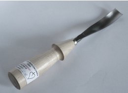 DŁUTO RZEŹBIARSKIE KUTE, PÓŁOKRĄGŁE 22 MM NR 518 UGIĘTE