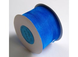 WSTĄŻKA SZYFONOWA 50 MM X 27 M BŁĘKITNA