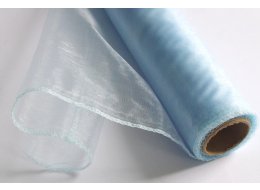 ORGANZA ROLKA 36 CM X 9 M PASTELOWY NIEBIESKI