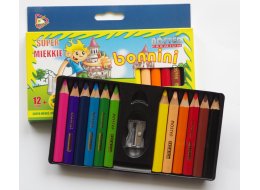 KREDKI OŁÓWKOWE JUMBO 12 KOL. COLORINO