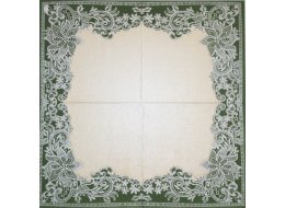 SERWETKA WZOREK ZIELONY 021902