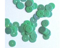 CEKINY OKRĄGŁE Z DZIURKĄ 8 MM  OPAKOWANIE 15  G ZIELONE TĘCZOWE