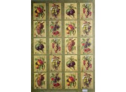 PAPIER DO DECOUPAGE 50X70 CM OWOCE NR CAL 36
