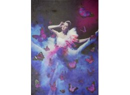 PAPIER RYŻOWY Z NADRUKIEM  TANCERKA 35X50 CM NR 5252