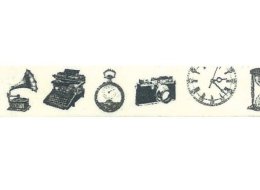 TAŚMA PAPIEROWA SAMOPRZYLEPNA VINTAGE 1,5 CM X 10 M