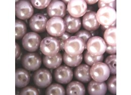 KORALIKI SZKLANE PEREŁKI 10 MM  PASTELOWY RÓŻ