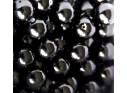 KORALIKI SZKLANE PEREŁKI 12 MM CZARNE
