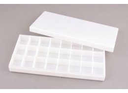 PALETA PROSTOKĄTNA PLASTIKOWA 24 KOMOROWA  NR A-15401