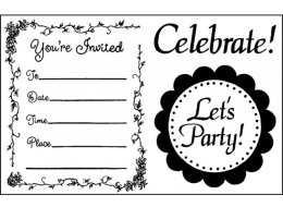 AKRYLOWY STEMPEL CELEBRATE 7x11 CM STAMPERIA WTK126