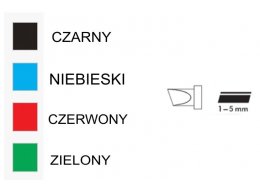 MARKER PERMANENTNY GRANIT KOŃCÓWKA ŚCIĘTA Czarny