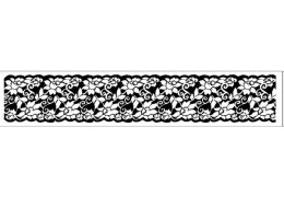 KAUCZUKOWY STEMPEL KWIATY 4X18 CM STAMPERIA WTKCC24