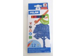 KREDKI TRÓJKĄTNE 12 KOLORÓW MILAN 