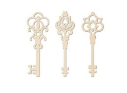 ORNAMENT DREWNIANY KLUCZE 11 CM KLS192