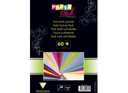 PAPIER DO SCRAPBOOKINGU A4 CLAIREFONTAINE ZESTAW 60 ARKUSZY