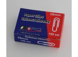 SPINACZE BIUROWE  28 MM OPAKOWANIE 100 SZT