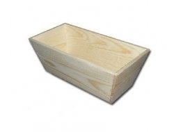 DREWNIANA DONICZKA PROSTOKĄTNA 34,5X17X12,5 CM