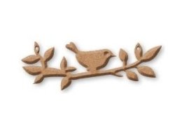 ORNAMENT MDF PTASZEK 12X4 CM KF344