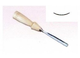 DŁUTO RZEŹBIARSKIE KUTE, PÓŁOKRĄGŁE 12 MM NR 507