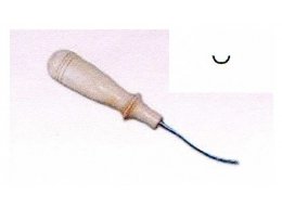 DŁUTO SNYCERSKIE KSZTAŁTOWE PÓŁOKRĄGŁE 3 MM UGIĘTE NR 208