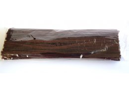 PUSZYSTE DRUTY CHENILLE 6 MM X 30 CM OPAKOWANIE 100 SZT BRĄZOWE