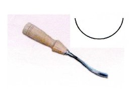 DŁUTO RZEŹBIARSKIE KUTE, PÓŁOKRĄGŁE 20 MM UGIĘTE NR 516