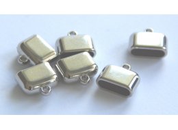 KOŃCÓWKI AKRYLOWE DO RZEMIENI SPŁASZCZONE 15X5 MM  PM6119