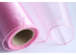 ORGANZA ROLKA 36 CM X 9 M PASTELOWY RÓŻ