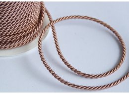 SZNUREK SKRĘCONY  3,2 MM BEŻ