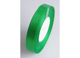 WSTĄŻKA ATŁASOWA 15 MM ZIELONA